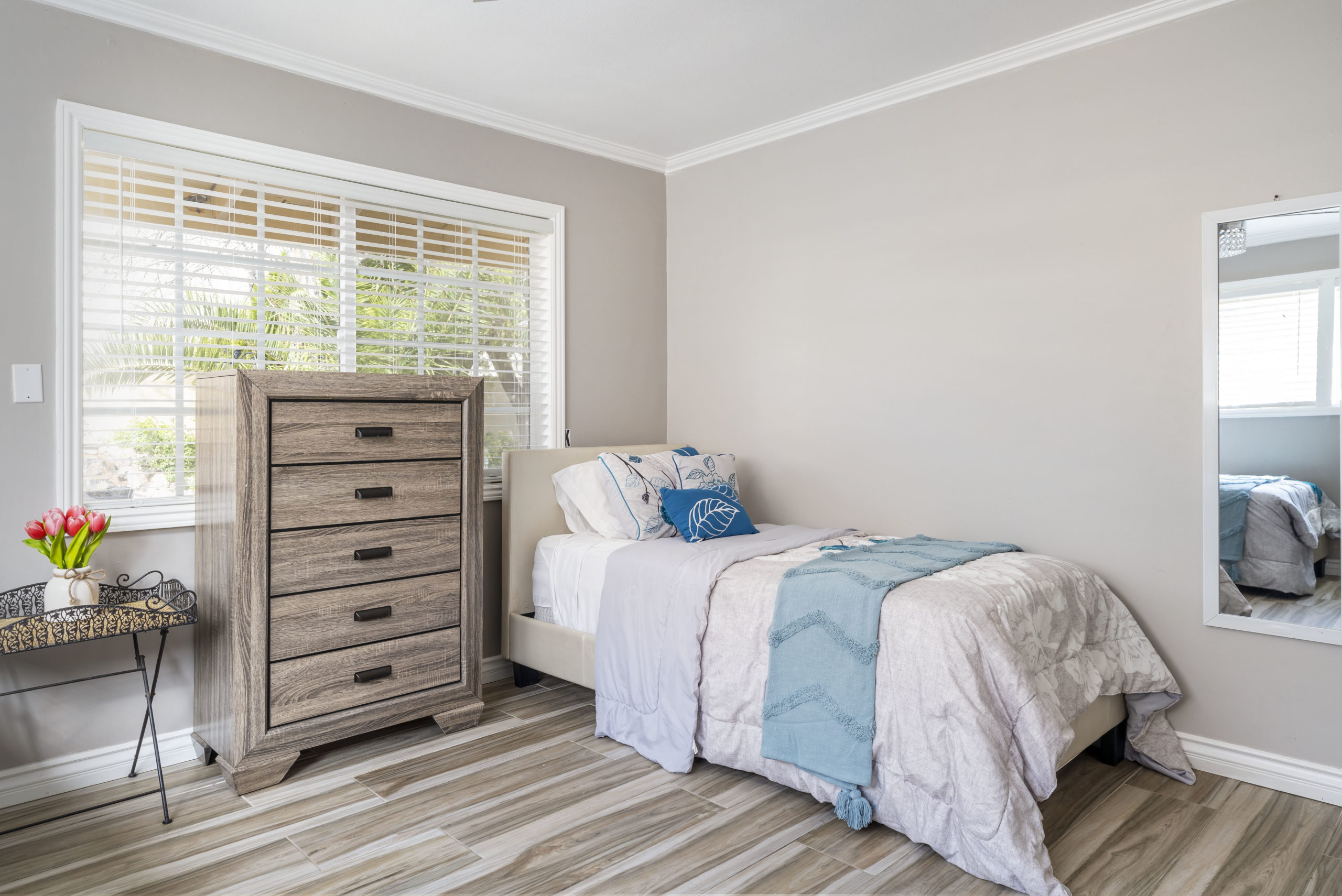Bed with drawers