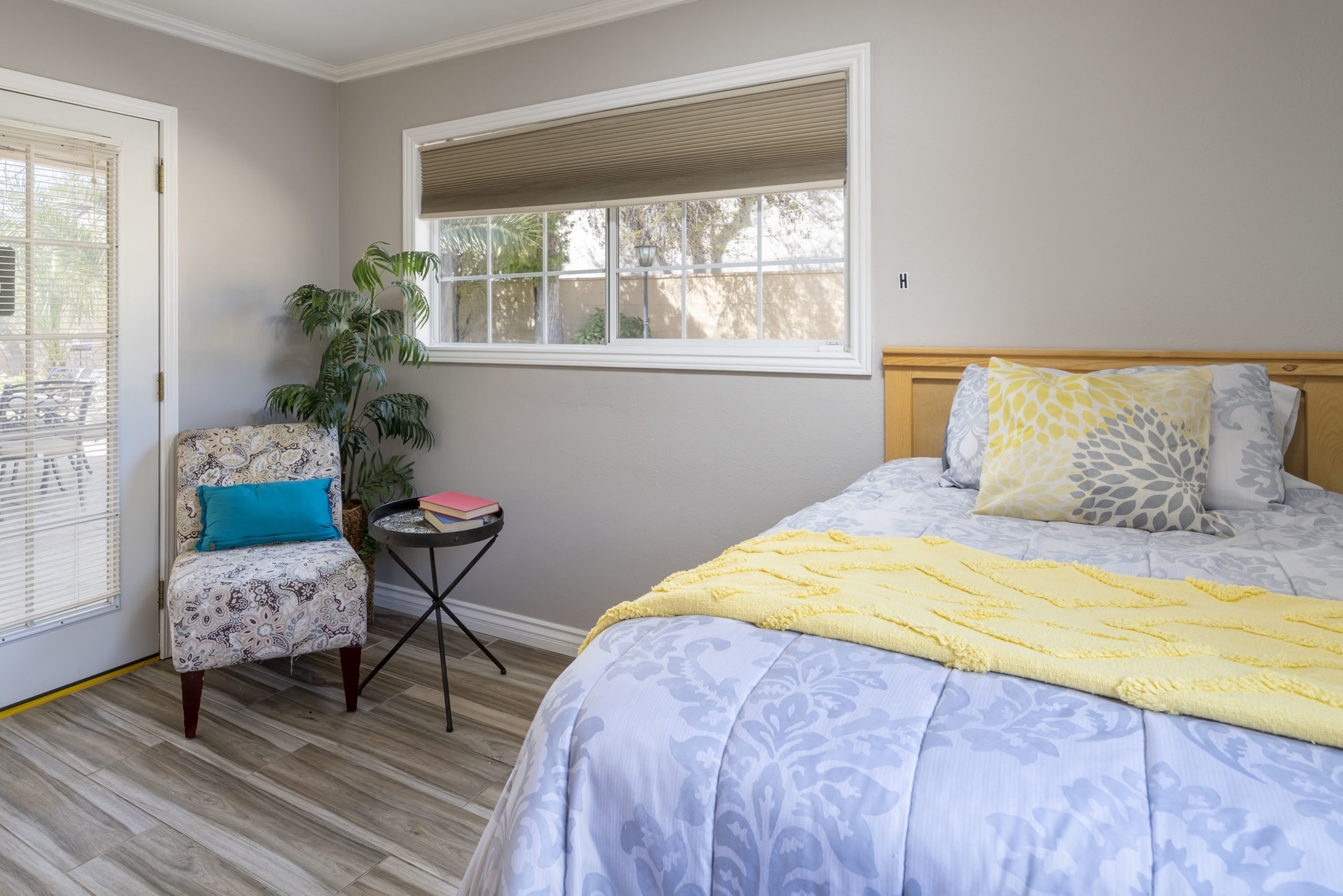 Simple and spacious bed