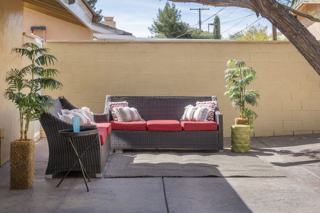 Couch in a Patio